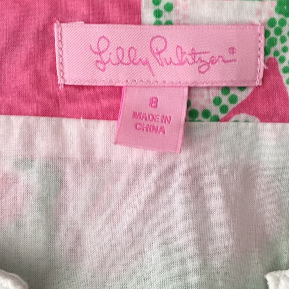 Lilly Pulitzer classic pink and green dress - Picture 3 of 3